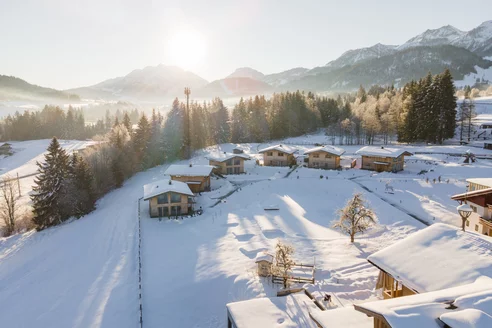 Chalets im Winter