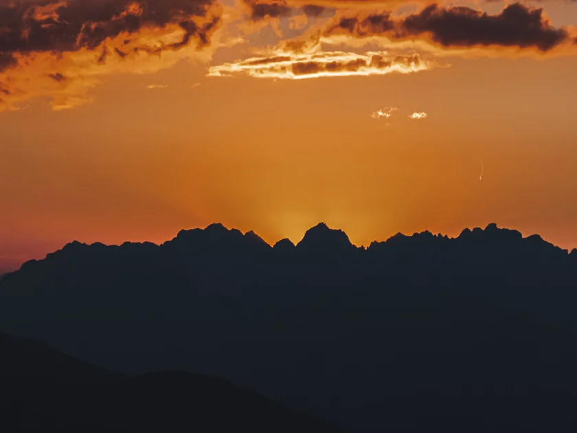 Naturaufnahme Sonnenuntergang