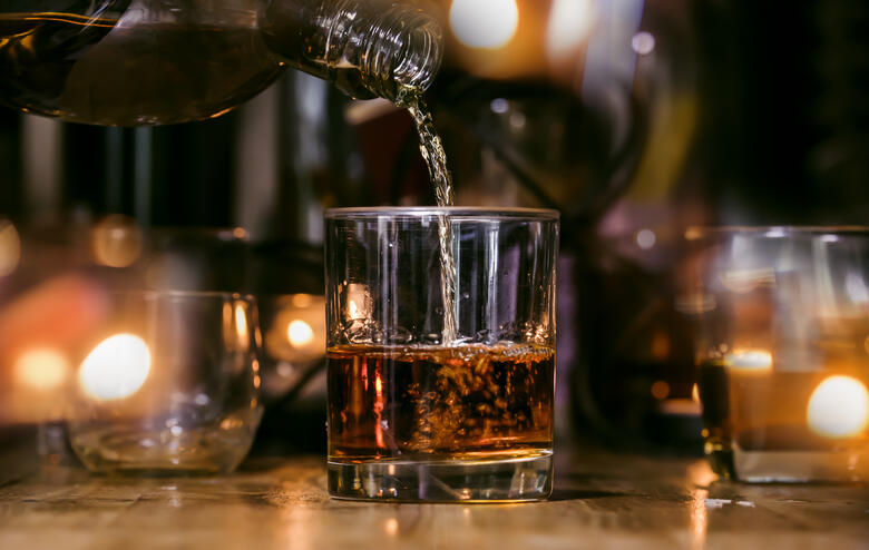 Whiskey-Bar.jpg whiskey is served on wooden bar